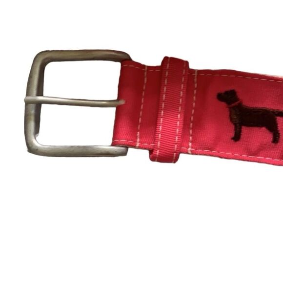 Dancing Dog Design Lab Grosgrain Pink Belt Sz S - Picture 5 of 6